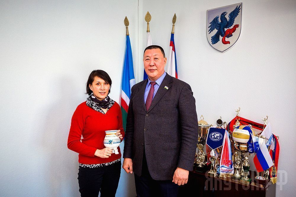 Председатель Якутской городской Думы Александр Саввинов встретился с исследователем норвежского университета Тромсе