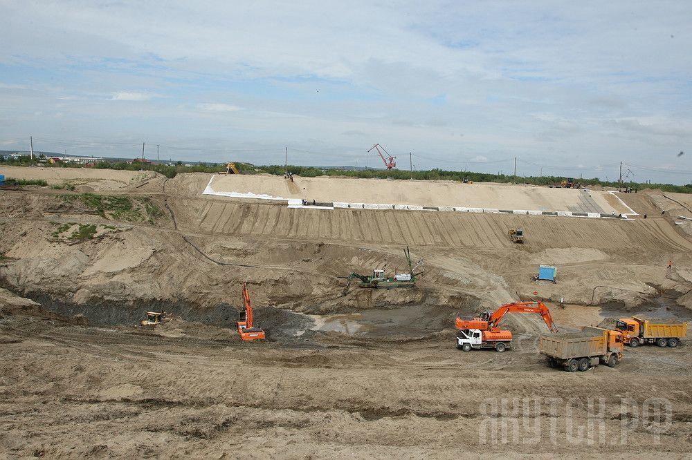В Якутске идет активное строительство нового водозабора